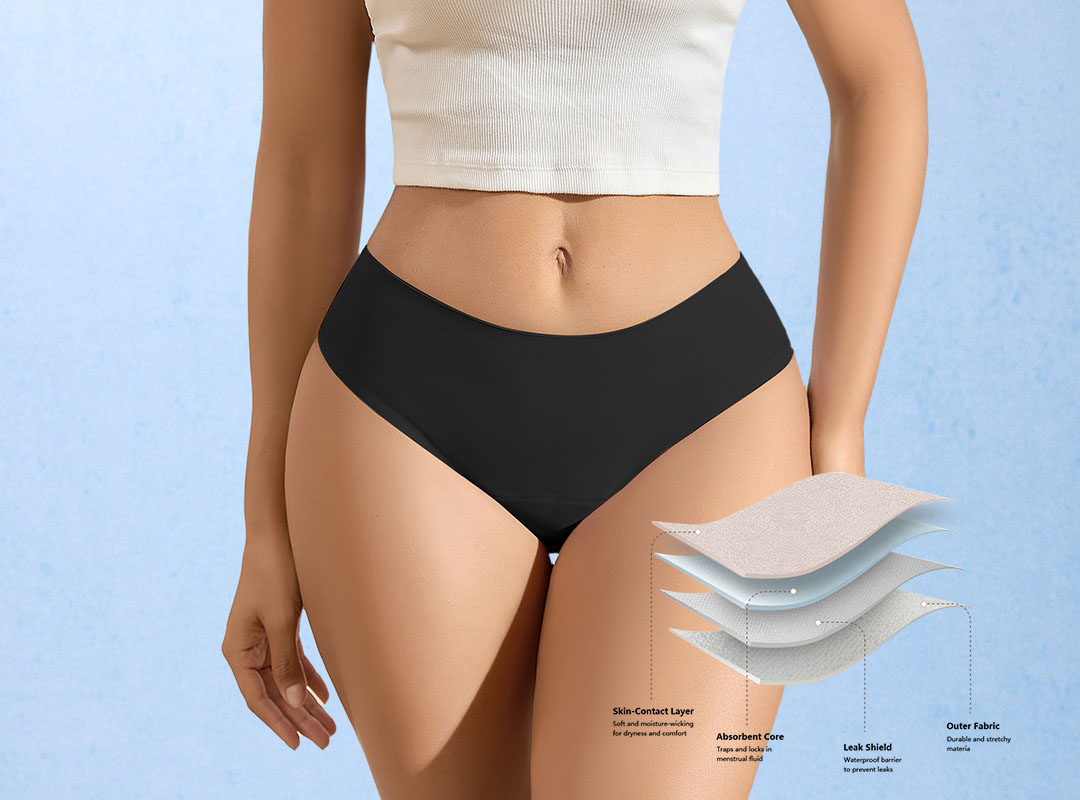 High Absorbency Seamless Period Panty
