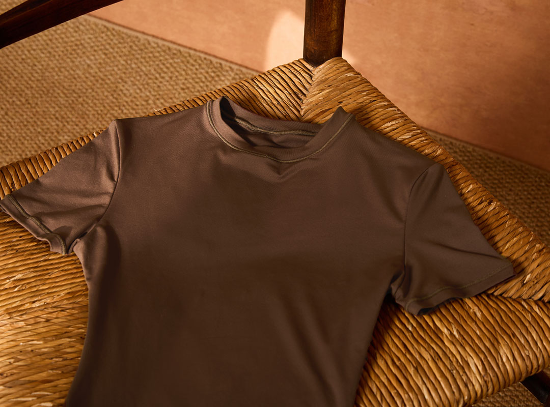 women’s contour bodysuit with 4-way stretch fabric